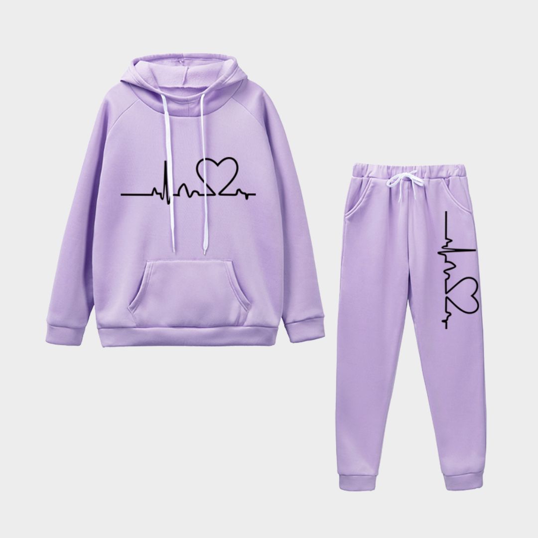 Women's Autumn Winter Tracksuit - Hoodies & Jogging Pants Set, Fleece Sweatshirt Pullover (Multiple Colors)