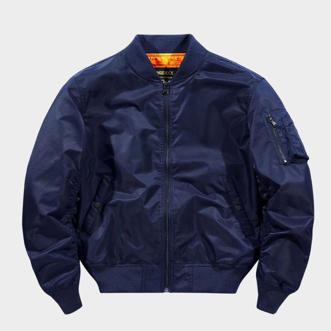Men’s Bomber Jacket – Tactical Air Force MA-1 – Zip-Up – Windproof – Soft Lining – Multiple Colours