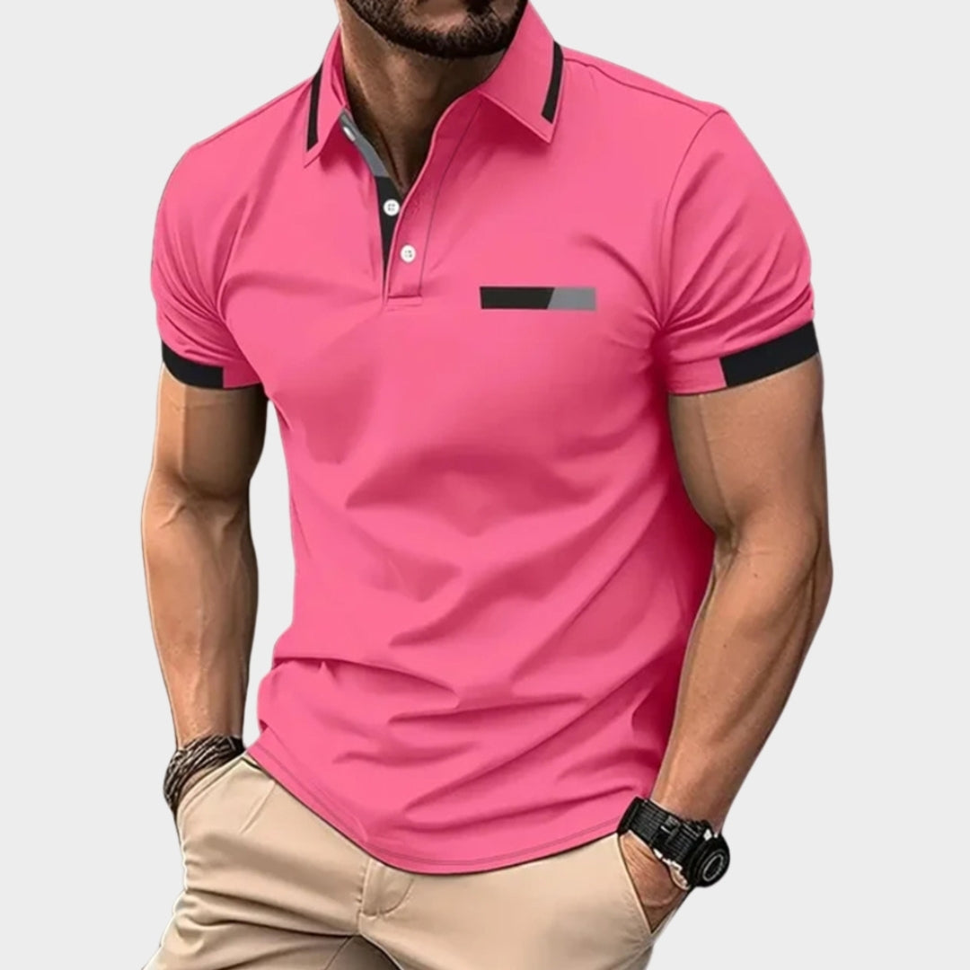 Men's Short Sleeve Polo Shirt - Summer Casual Lapel Sports Polos, Coffee, Green, and More