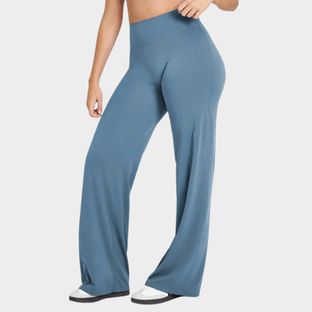Women’s Leggings – Straight Leg Design – High Waist with V-Back Contour – Ultra Soft Sweat Wicking Fabric – Multiple Colours