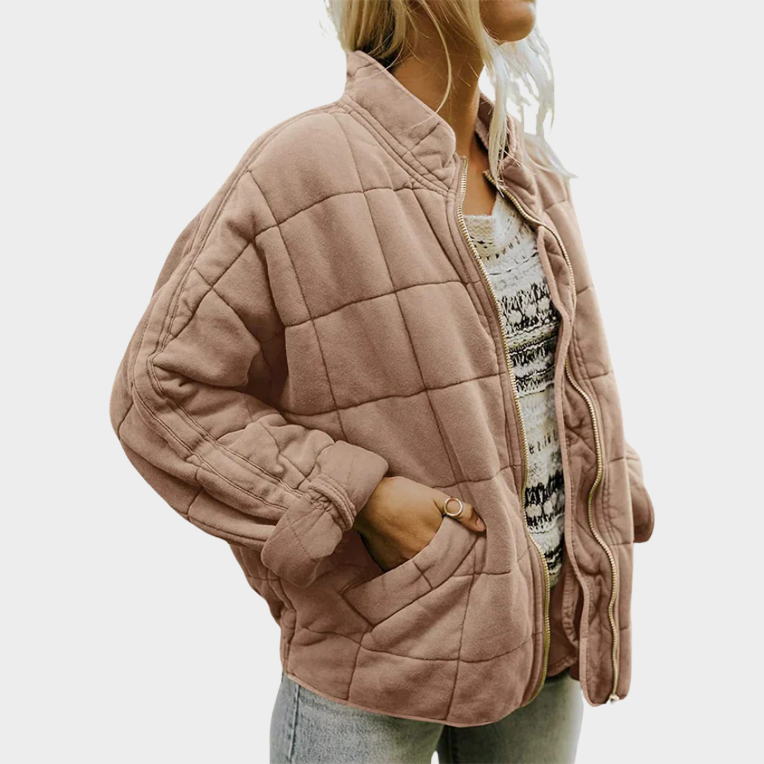 Women’s Elegant Coat – Oversized Padded Jacket with Relaxed Fit and Practical Pockets – Lightweight Warmth – Multiple Colours