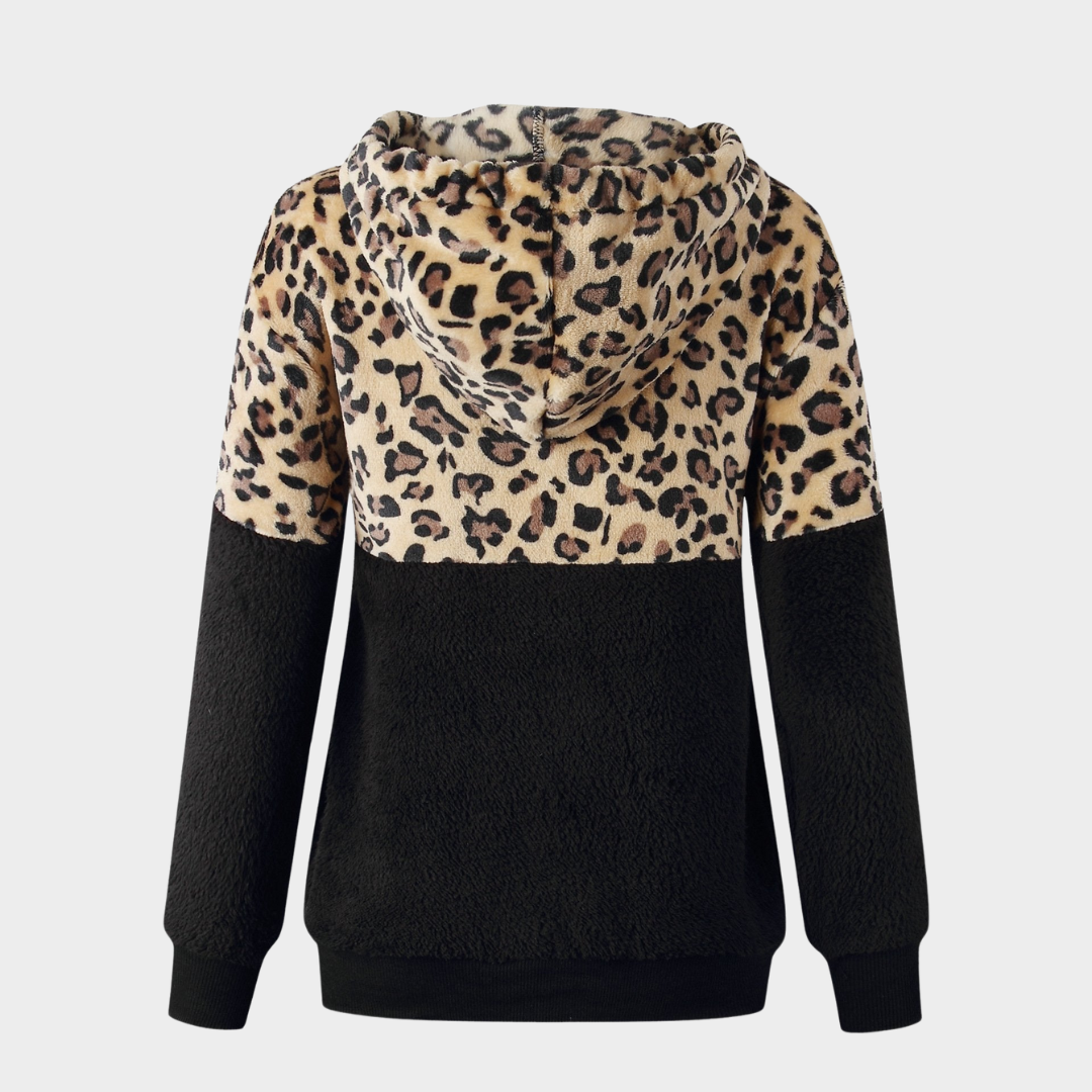 Women's Hooded Teddy Sweatshirt – Fleece – Long Sleeve – Warm & Soft – Multiple Colours