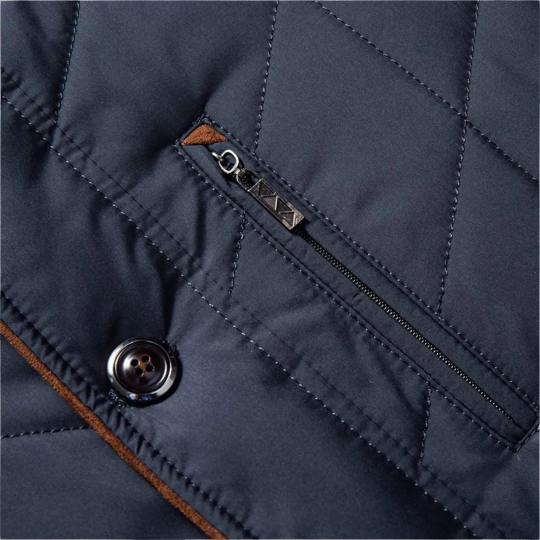Men's Quilted Parka Jacket – Thick Thermal Windbreaker – Warm Hooded Coat – Solid Color – Multiple Colours
