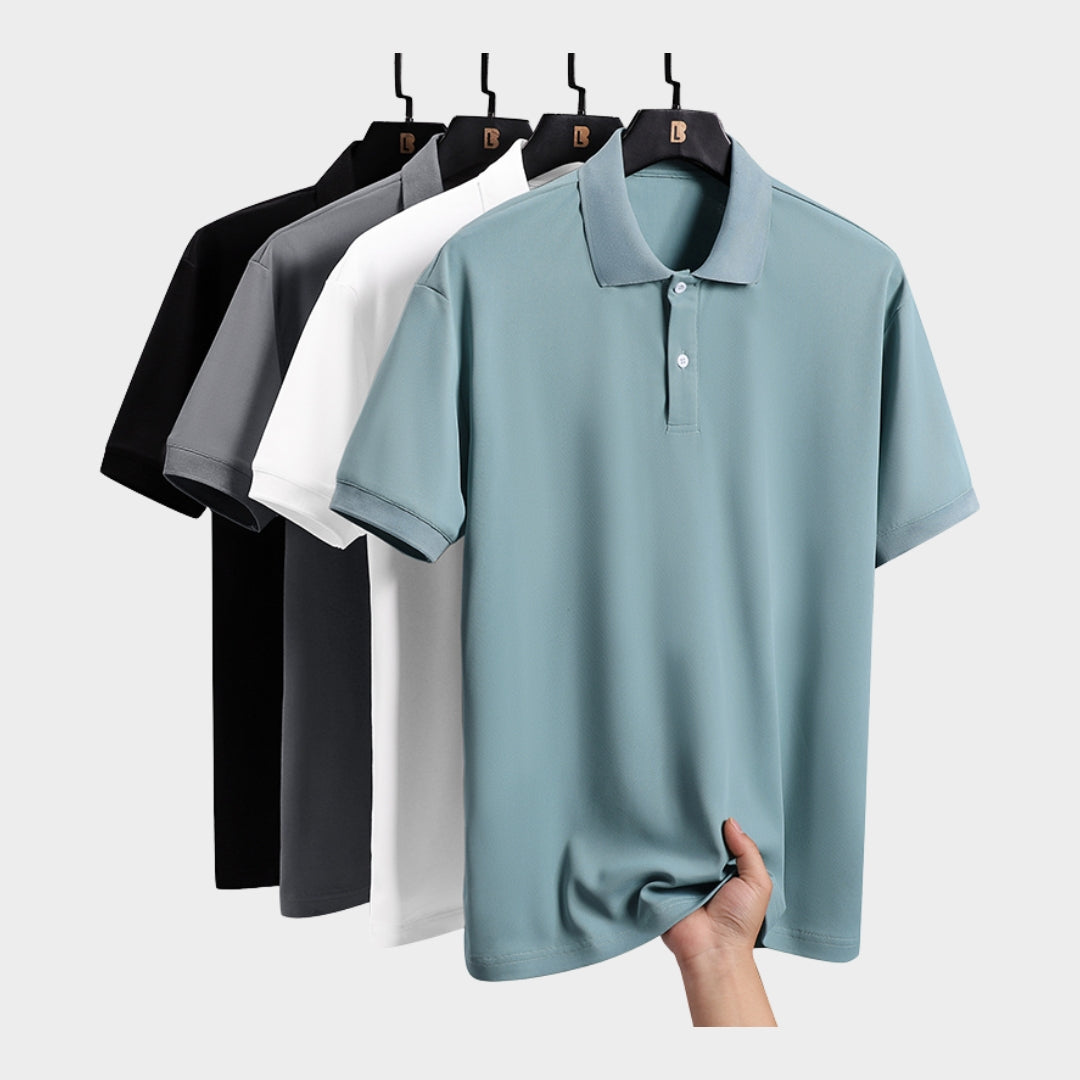 Men's Polo Shirt - Sports Streetwear Japan Style Summer Short Sleeve, Green, Black, White, Grey