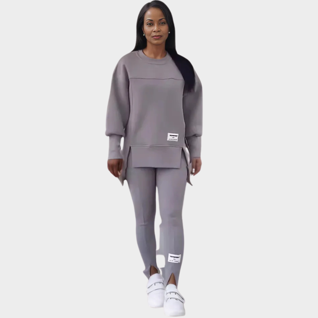 Women’s Two-Piece Sports Set – Loose Hoodie & Fitted Leggings, Warm and Comfortable, Multiple Colors