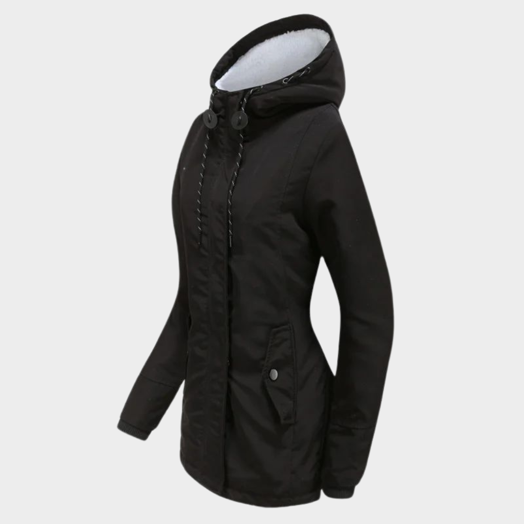 Women’s Parka Coat – Hooded Windproof Design – Thick Plush Lining – Warm & Durable – Multiple Colours