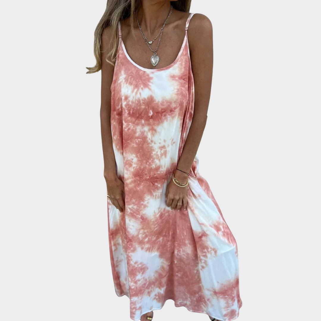 Women Animal Print Maxi Dress – Relaxed Fit with Adjustable Straps and Pockets – Breathable Material – Multiple Colours