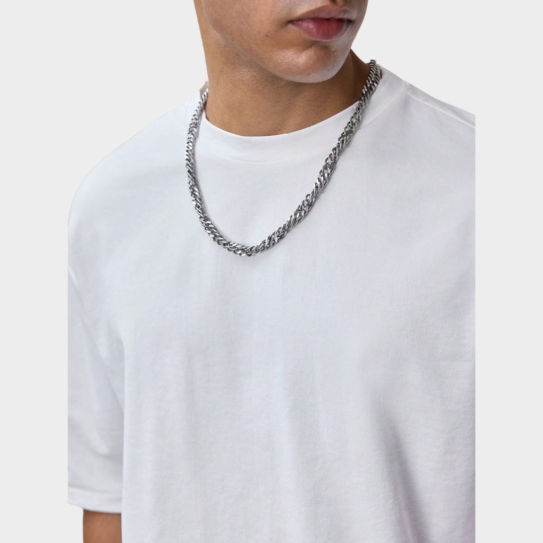 Men's Classic White T-Shirt - O-Neck - Short Sleeve - Breathable & Lightweight