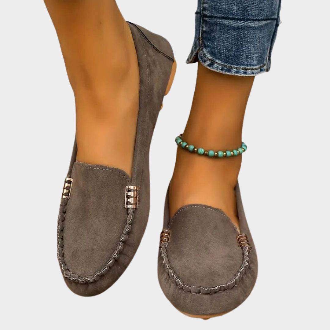 Women's Flat Loafers – Soft Round-Toe – Non-Slip – Casual Comfort – Multiple Colours