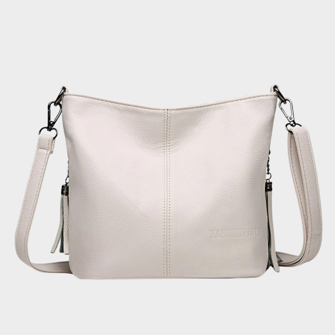 Women Shoulder Crossbody Bag – Genuine Tassels PU Leather Bucket Design – Multiple Colours