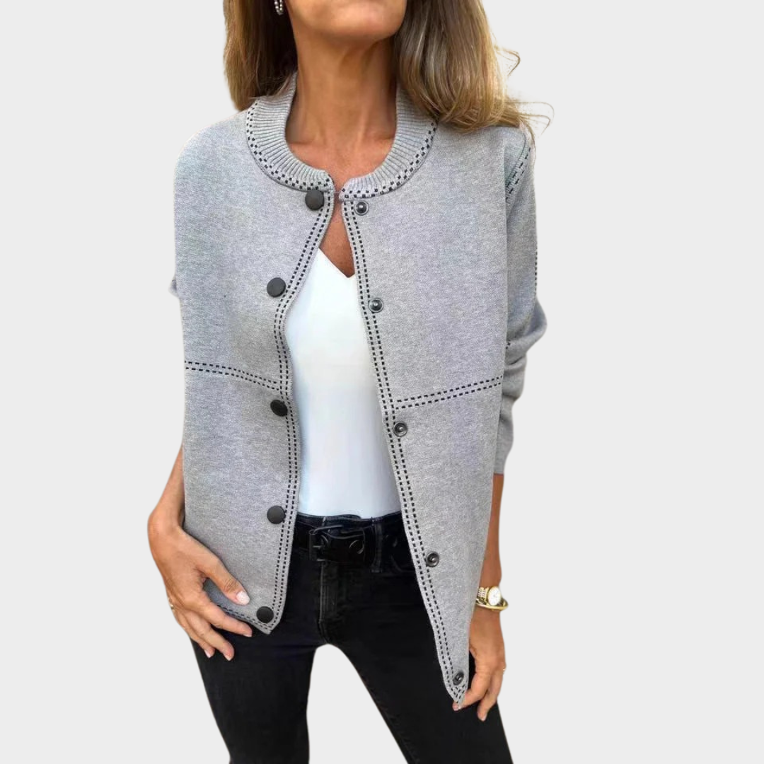 Women’s Relaxed Fit Sweater Jacket – Soft Knit Button-Front Cardigan – Long Sleeve with Pockets – Multiple Colours