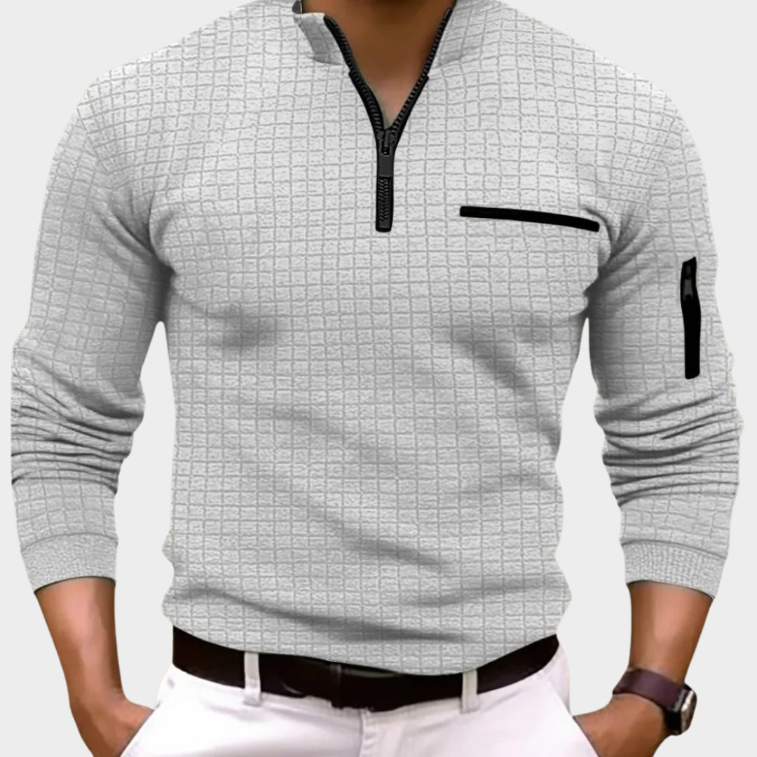 Men - Long Sleeve Polo Shirt - Stylish & Comfortable - Multiple Colours