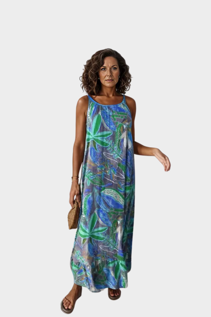 Portofino Floral Maxi Dress