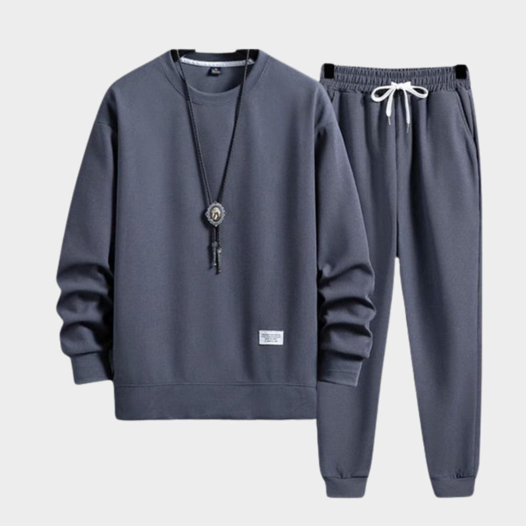 Men’s Hooded Tracksuit – Sweatshirt & Joggers – Elastic Waist – Sport Style – Multiple Colours