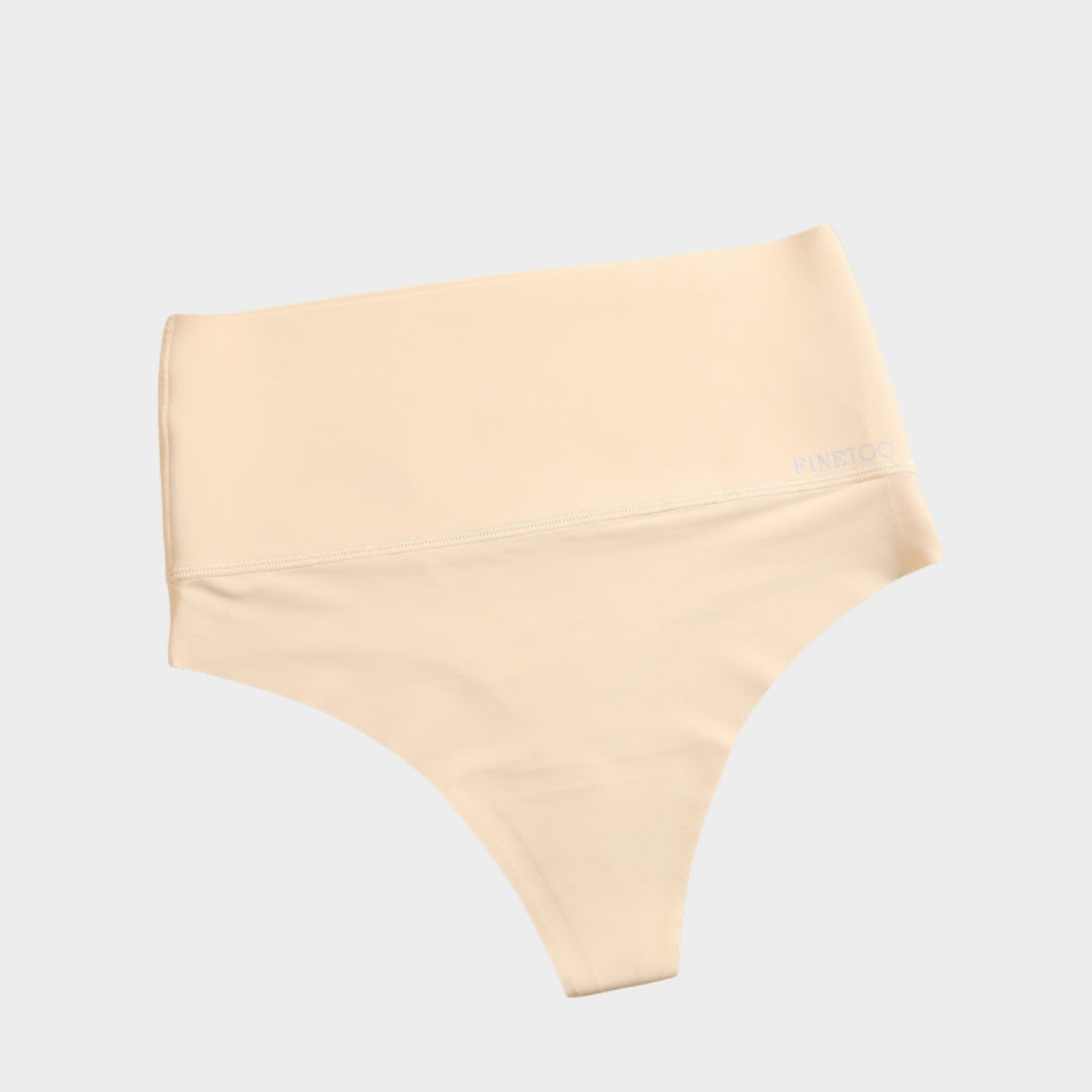 Women's Seamless High-Waist Shaping Thong - Tummy Control - Slimming & Comfortable Waist Trainer