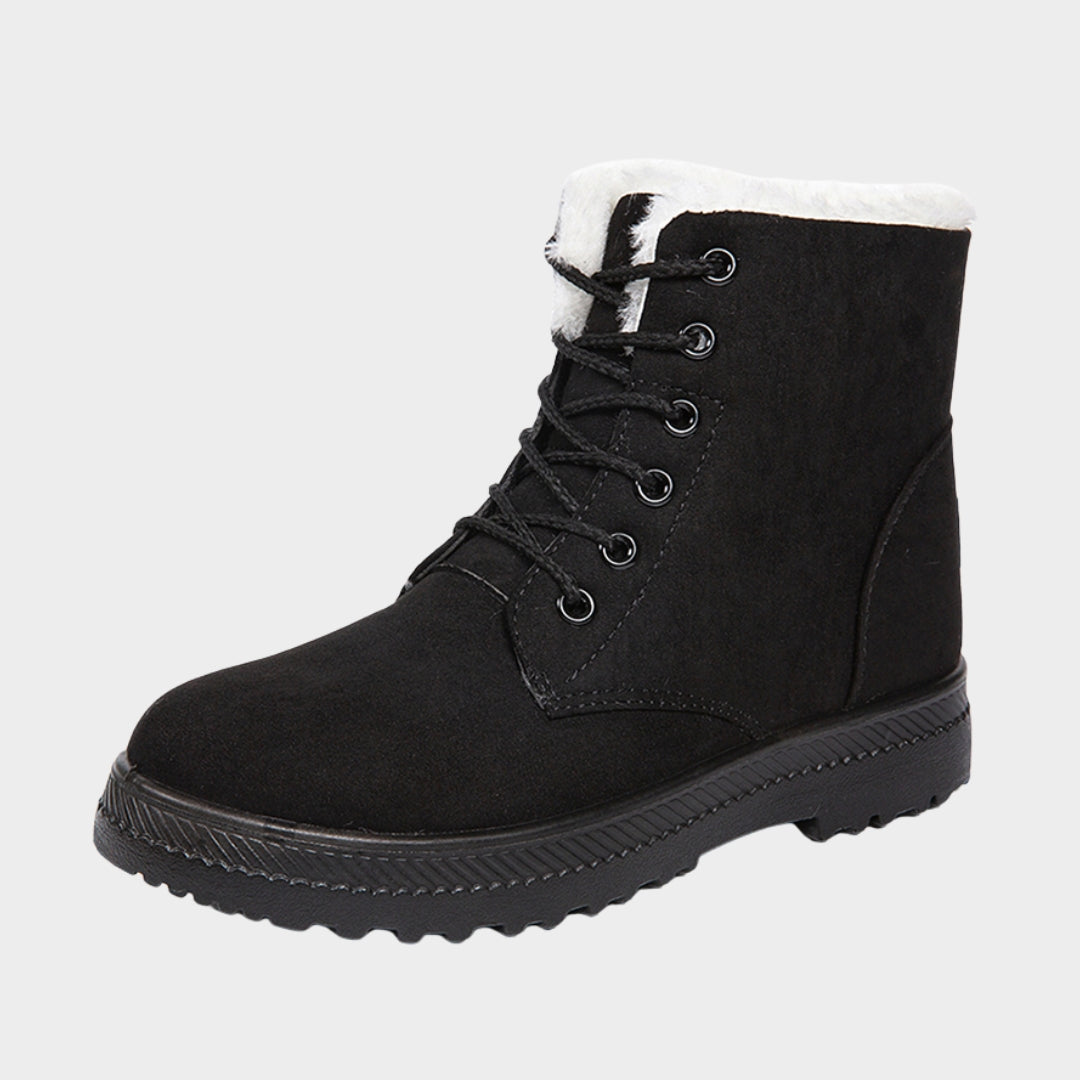 Women’s Snow Plush Winter Boots - Flat Platform Keep-Warm Shoes, Fashionable and Comfortable, Yellow, Black, and More