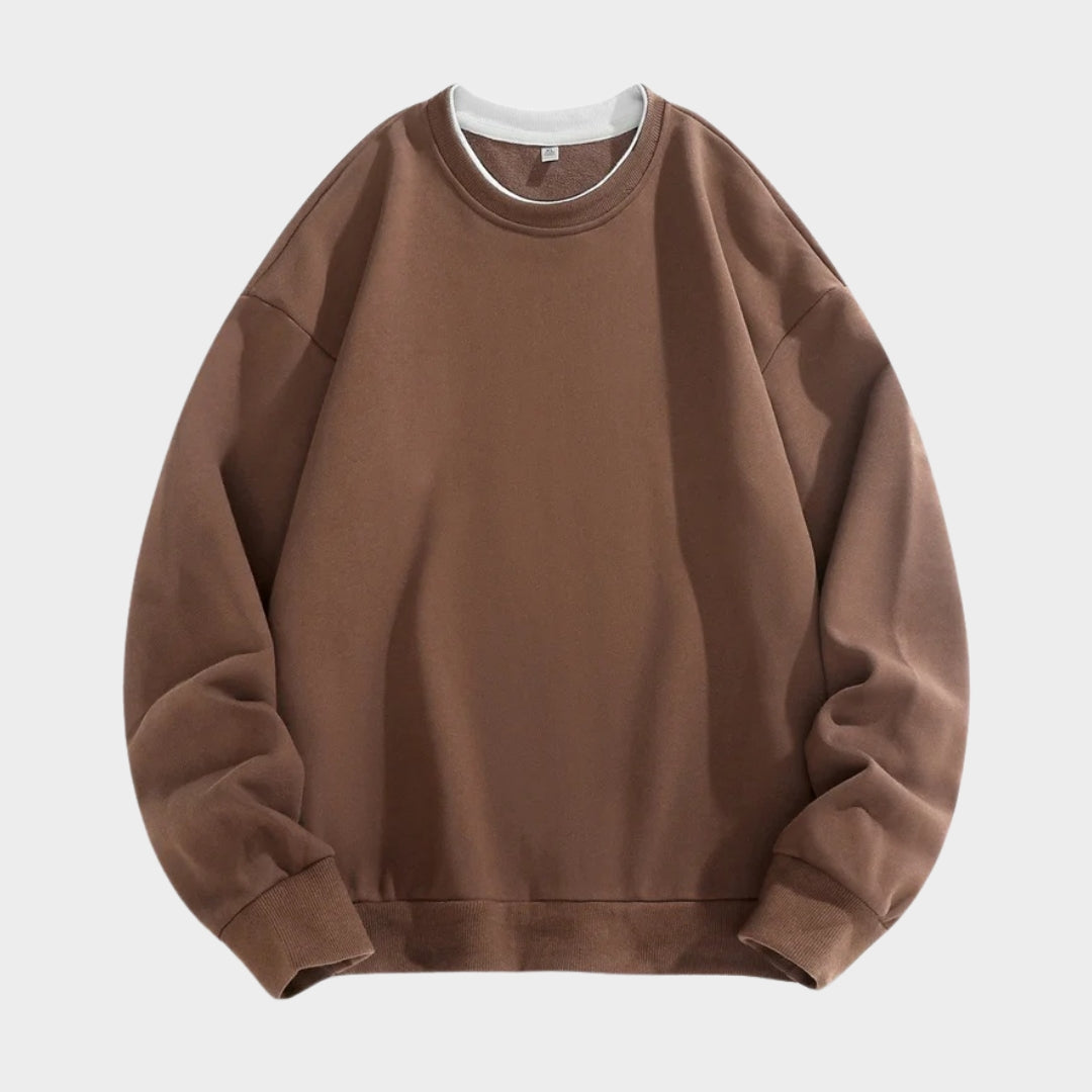 Men's Oversized Hoodie Sweatshirt – Loose Long Sleeve Sports Top, Grey/Beige/and More