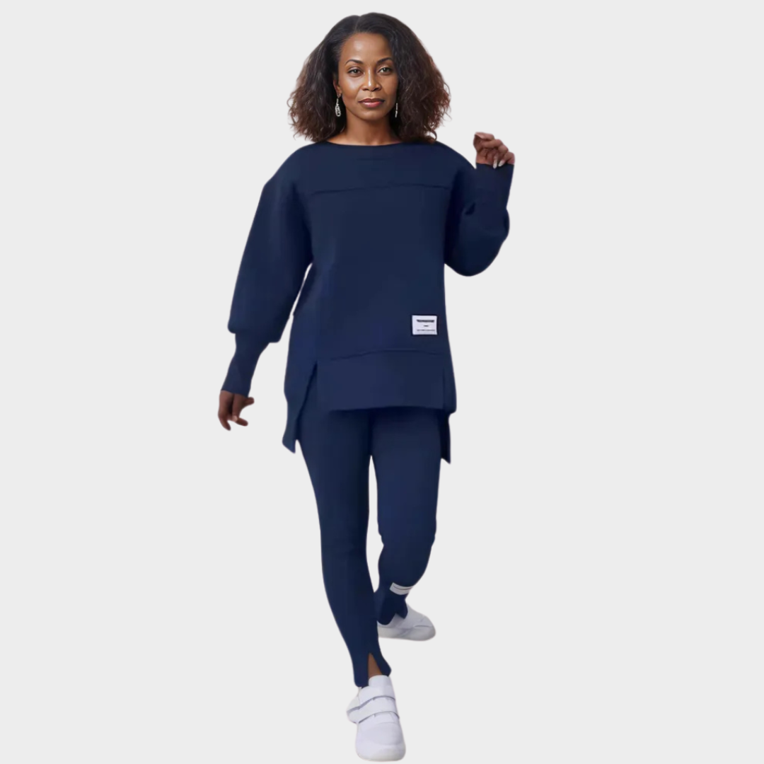 Women’s Two-Piece Sports Set – Loose Hoodie & Fitted Leggings, Warm and Comfortable, Multiple Colors