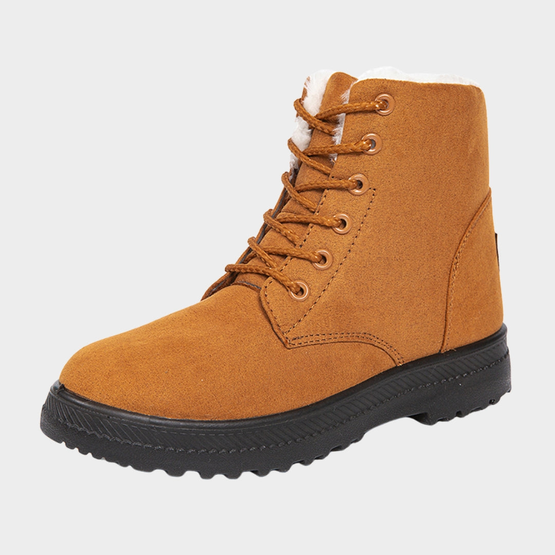 Women’s Snow Plush Winter Boots - Flat Platform Keep-Warm Shoes, Fashionable and Comfortable, Yellow, Black, and More