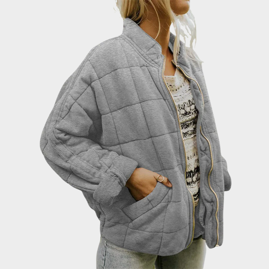 Women’s Elegant Coat – Oversized Padded Jacket with Relaxed Fit and Practical Pockets – Lightweight Warmth – Multiple Colours