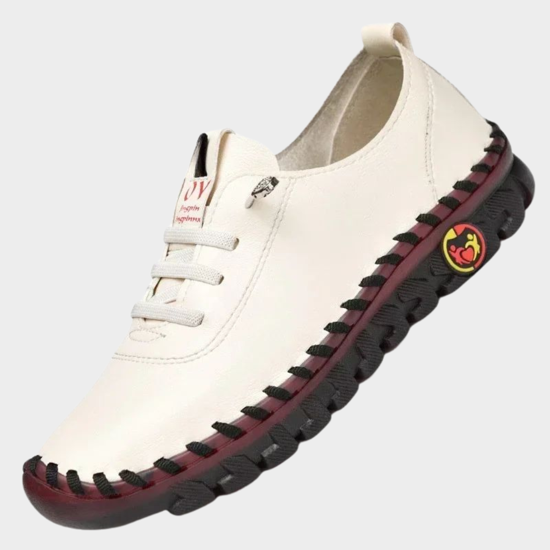 Women's Platform Sneakers - PU Leather - Lace-Up - Slip-On Comfort - Multiple Colours