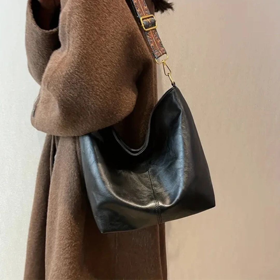 Women Tote Bag – Large Capacity PU Leather Handbag with Vintage Texture and Single Shoulder Strap – Multiple Colours
