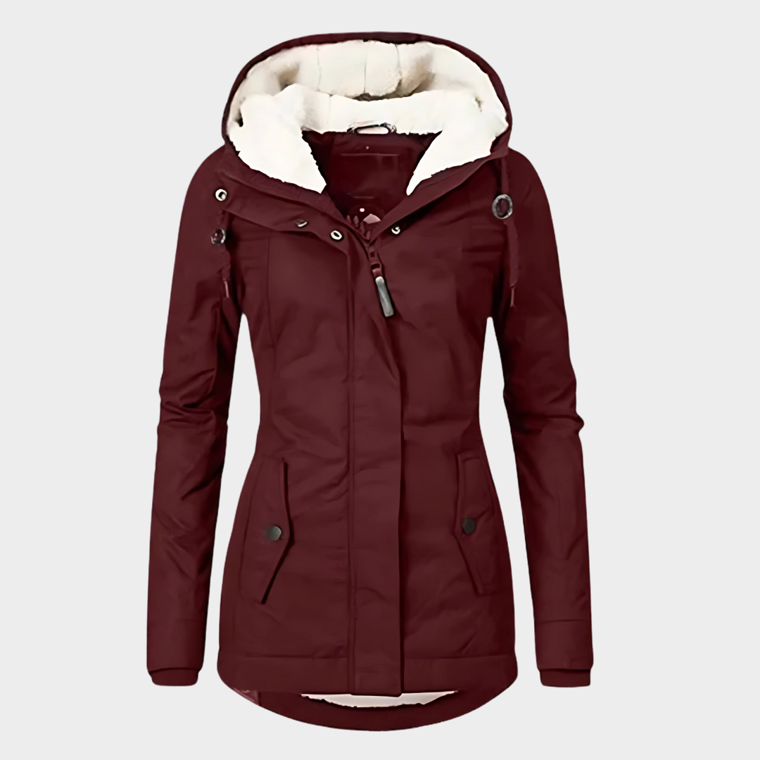 Women’s Parka Coat – Hooded Windproof Design – Thick Plush Lining – Warm & Durable – Multiple Colours