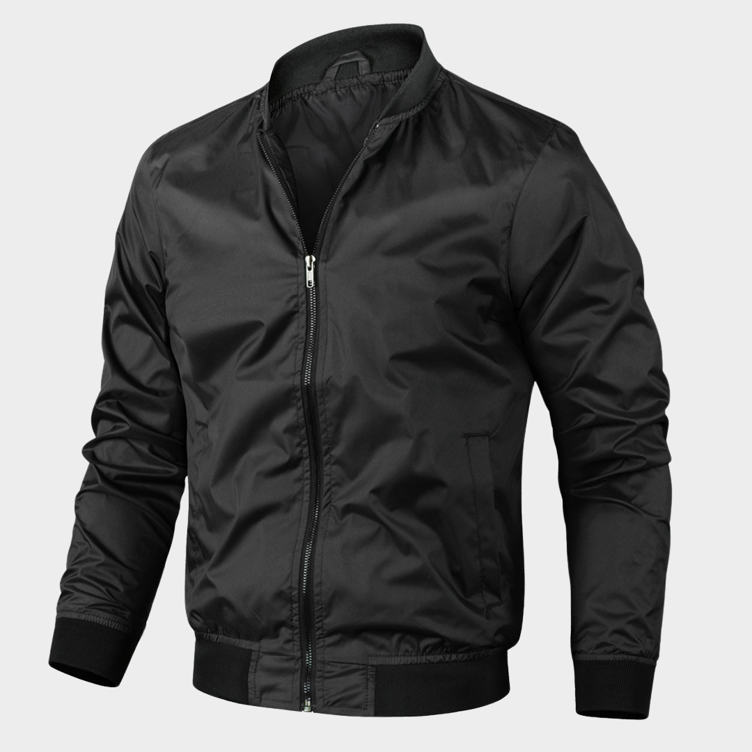 Men's Bomber Jacket - Vintage Style - Soft Lining - Zipped Front - Multiple Colours