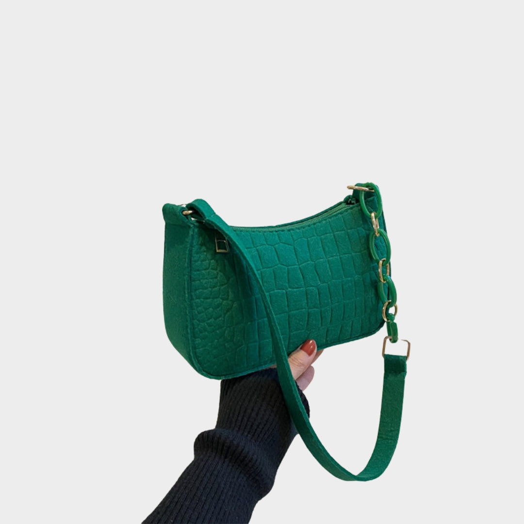 Trendy Women’s Vintage Mini Shoulder Bag – Rose Red, Black, Green, Khaki Casual PU Handbag