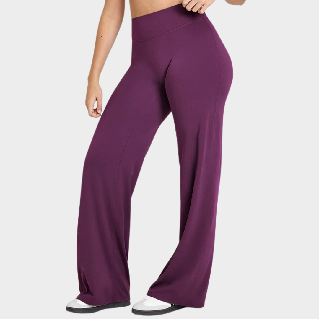 Women’s Leggings – Straight Leg Design – High Waist with V-Back Contour – Ultra Soft Sweat Wicking Fabric – Multiple Colours