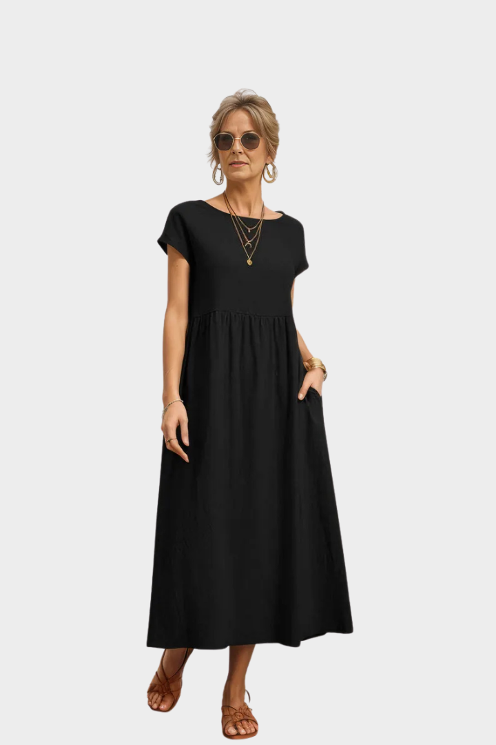 Elise Cotton Linen Dress