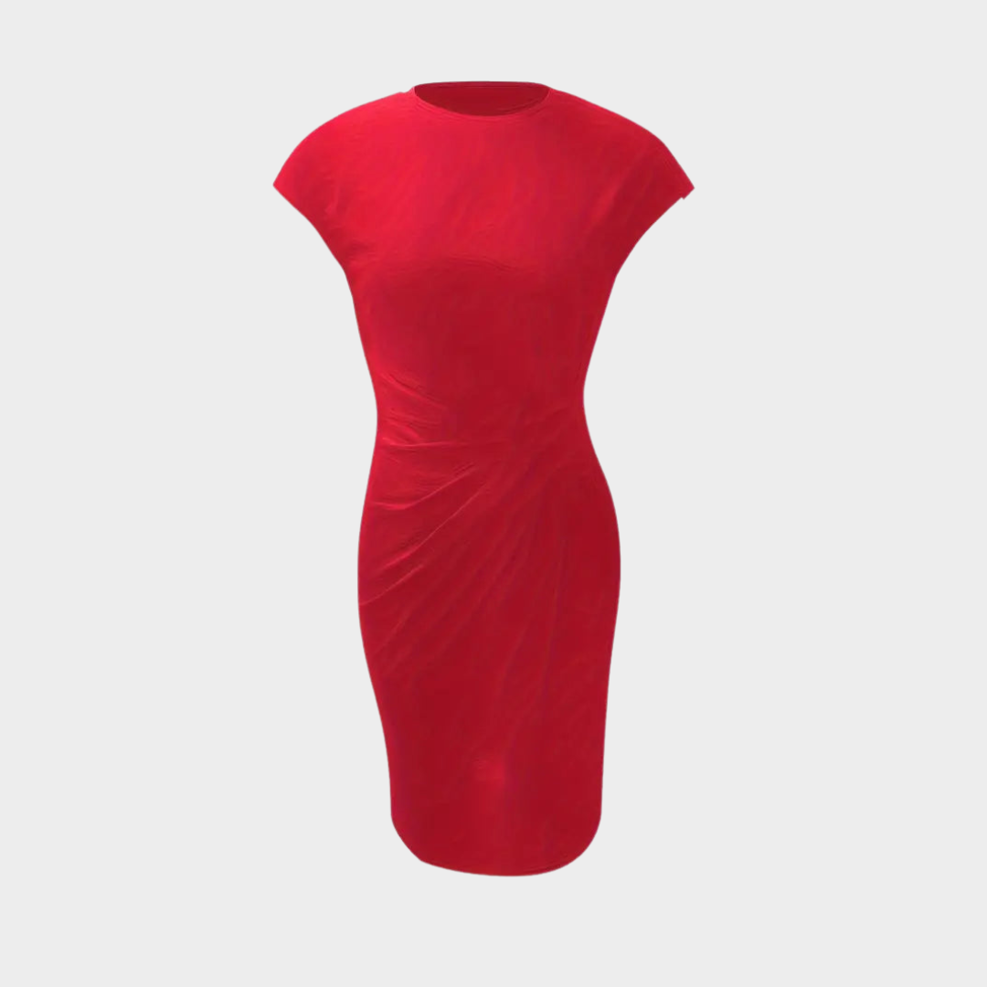 Women's Elegant Scoop Neck Dress – Classic Fit – Timeless & Versatile – Soft & Comfortable Fabric – Multiple Colours