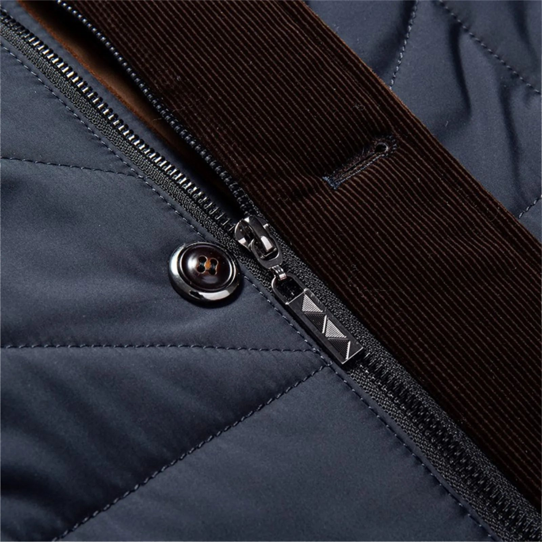 Men's Quilted Parka Jacket – Thick Thermal Windbreaker – Warm Hooded Coat – Solid Color – Multiple Colours