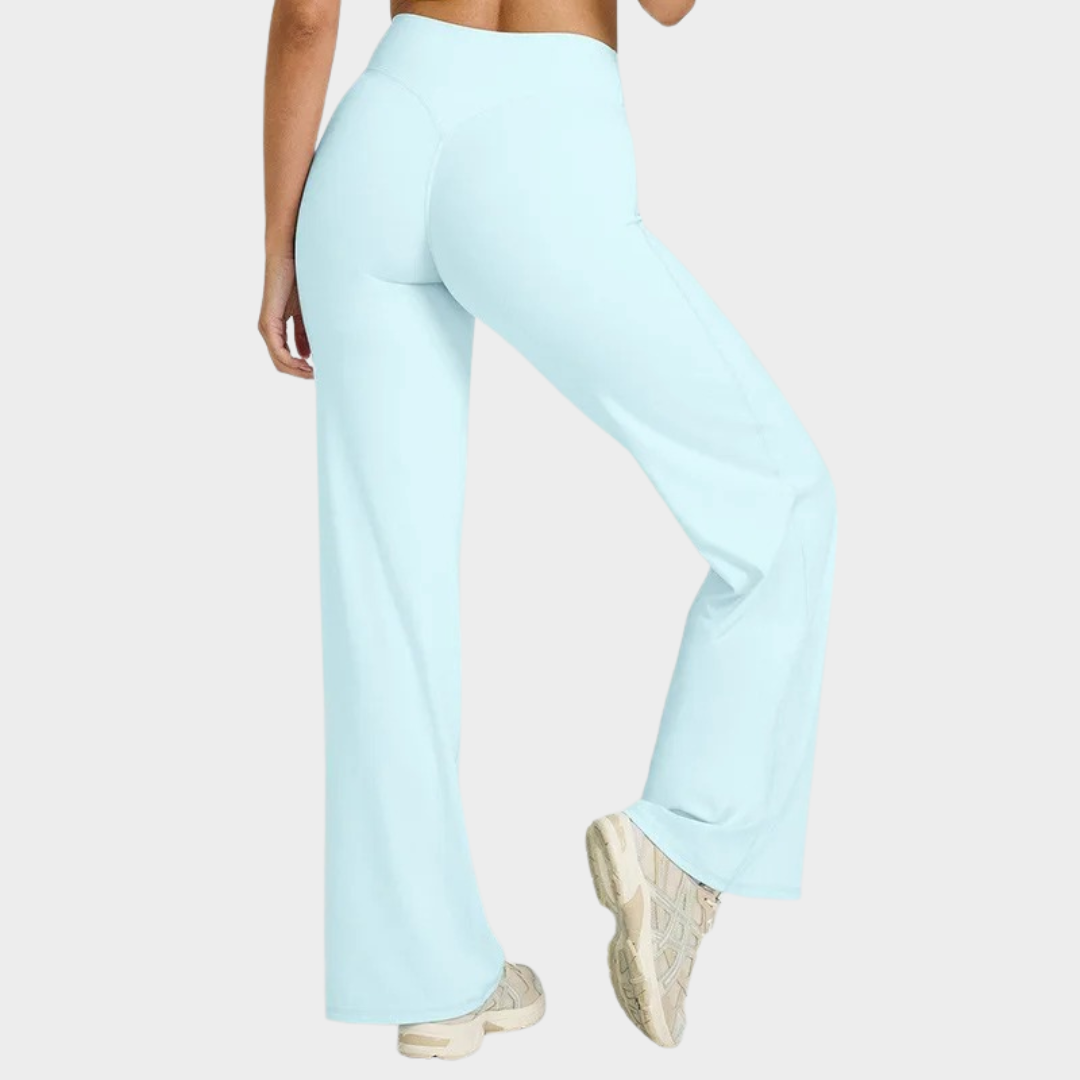 Women’s Leggings – Straight Leg Design – High Waist with V-Back Contour – Ultra Soft Sweat Wicking Fabric – Multiple Colours