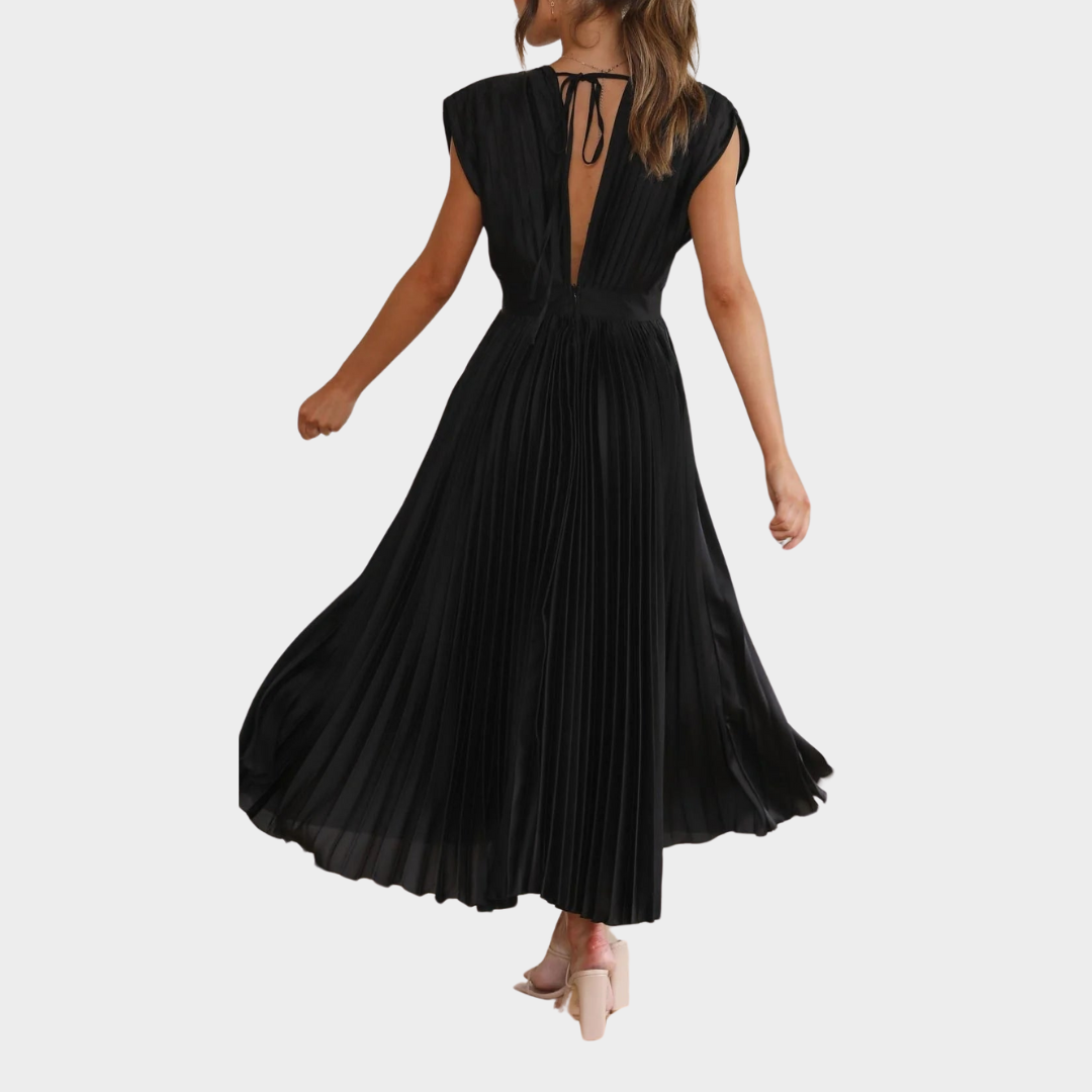 Women's Strapless Backless Party Dress – Short Sleeve – Elegant Patchwork – Multiple Colours
