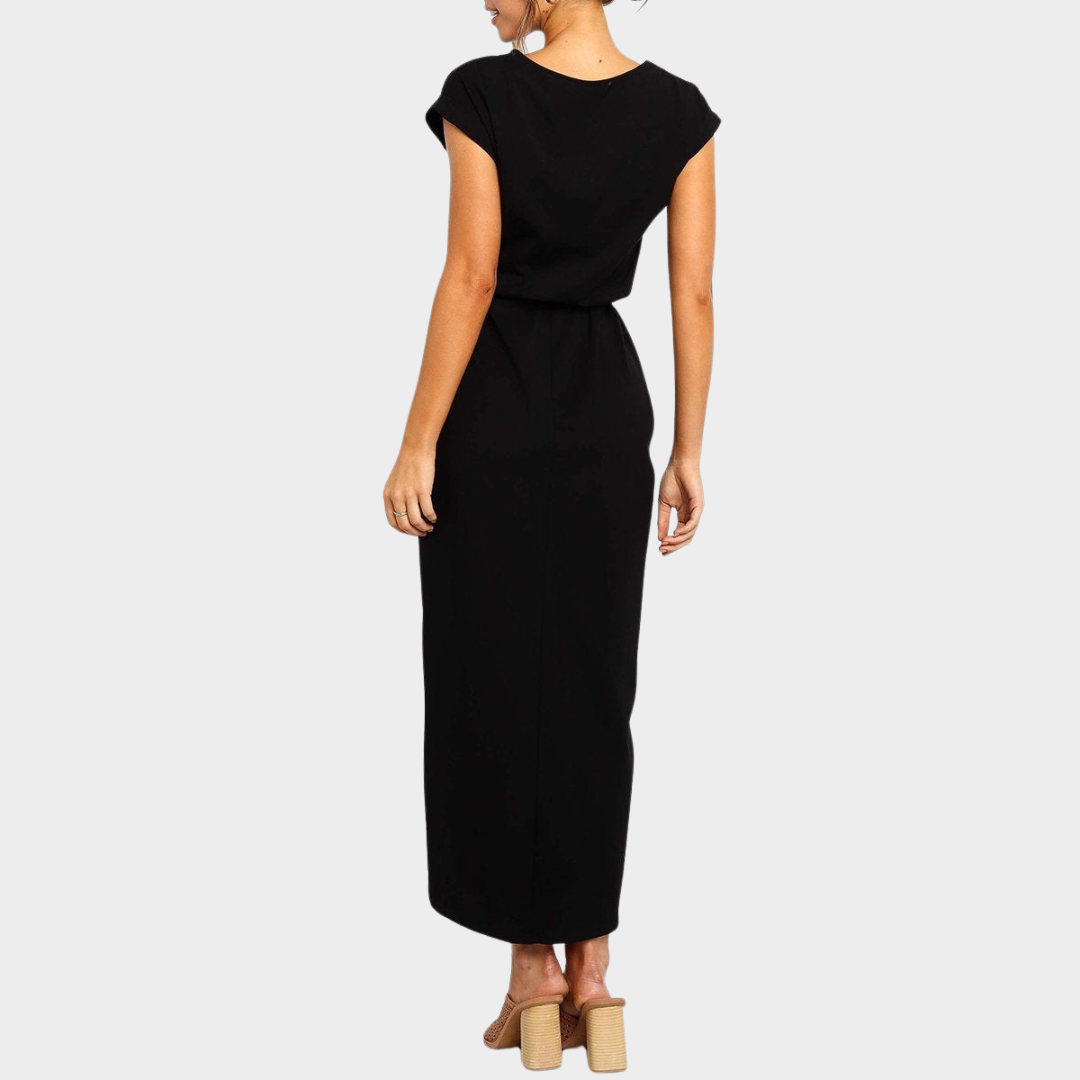 Women's Midi Dress – Adjustable Waist Belt – Elegant Fit – Soft & Comfortable – Multiple Colours