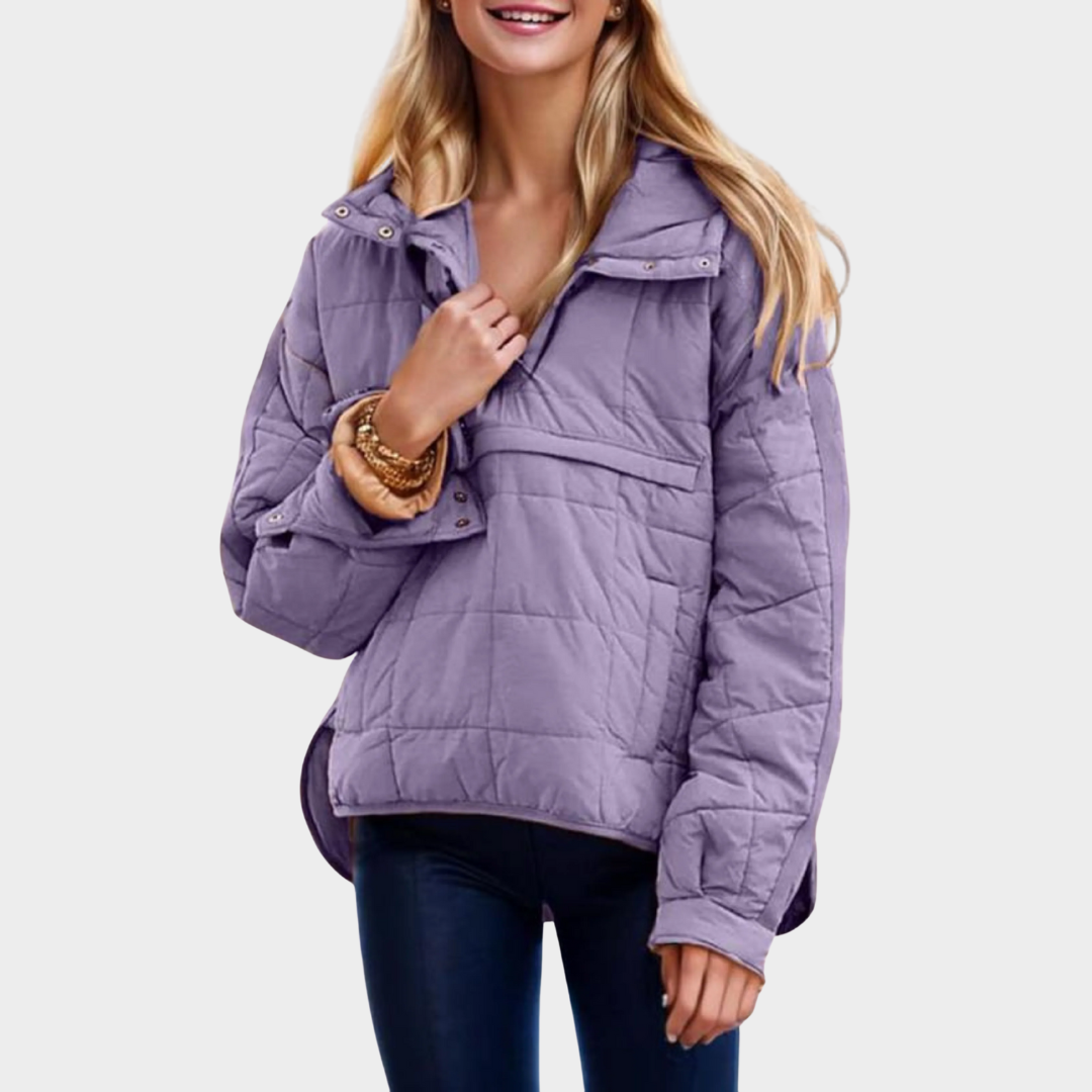 Women’s Hooded Pullover Jacket – Waterproof Oversized Fit with Stylish Design – Multiple Colours