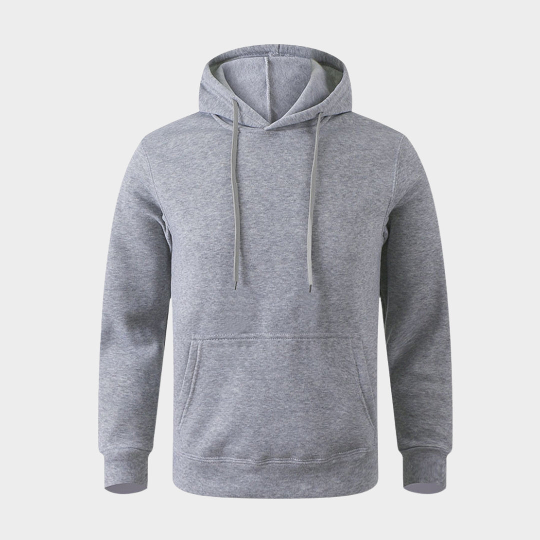 Warm Casual Hooded Sweatshirt for Men – Multi-color Streetwear, Cotton Blend